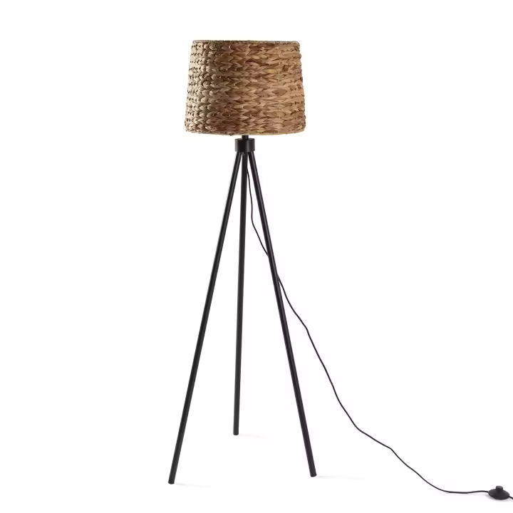 Lámpara de pie modelo Kiomo 144x53cm, fabricada en papel de VS Venta-Stock - 1