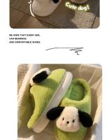 Nuevos Pantuflas De Hombre Para Interior Antideslizantes Invierno 2024 Suaves Y Cálidas Con Diseño De Oso De Peluche Pantuflas Casuales De Algodón Para Dormitorio - details 2