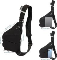 Bandolera, Cruzada al hombro, o la espalda por el pecho, mochila antirobo, para hombre y Mujer - details 0