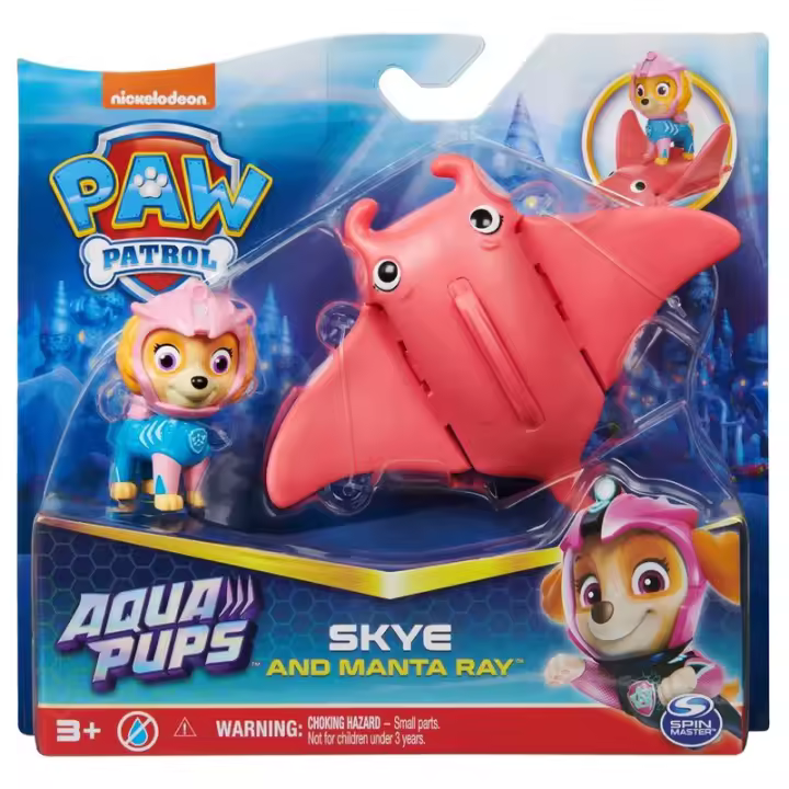Blister 2 figuras Skye Aqua Pups Patrulla Canina Paw PatrolFigura  Coleccionable - Idea de Regalo- Mercancia Oficial - Juguetes para Niños y Adultos - Movies Fans - Muñeco para Coleccionistas y Exposición - 1