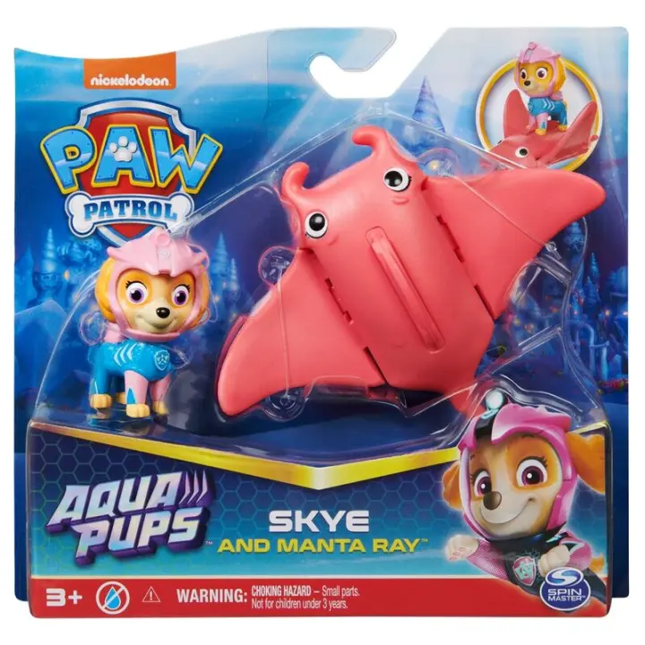 Blister 2 figuras Skye Aqua Pups Patrulla Canina Paw PatrolFigura  Coleccionable - Idea de Regalo- Mercancia Oficial - Juguetes para Niños y Adultos - Movies Fans - Muñeco para Coleccionistas y Exposición - 1