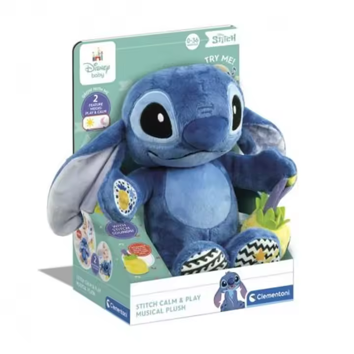 Peluche musical Stitch 26x30x16 cm (Clementoni 17987.9) - 1