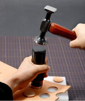 Martillo De Cuero WUTA De Cuero Y Acero Carbono Doble Cabeza Para Trabajar El Cuero Herramienta Profesional Para Chispa Y Perfeccionamiento - details 8