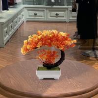 Planta Artificial De Bonsái Pequeña Decoración De Mesa Para Sala De Estar Y Bodas Arbol De Plástico Falso Para Decoración De Hogar Y Jardín - details 3
