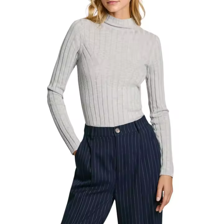 IZABEL TURTLENECK 905LIGHT GREY - 1
