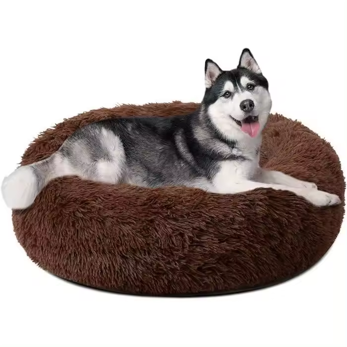 Cesta redonda para perros, cojín para gatos, cesta para donuts Ø 100 cm (3XL) - 1