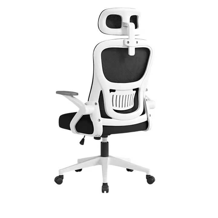 LUTODY - Silla de oficina escritorio, Gaming, Respaldo acolchado transpirable, Asiento ergonómico de látex, Palanca para subir bajar de asiento, Función inclinación reposaespalda, Rueda giratoria 360º, Pata PP, Fácil de montar, Para despacho trabajo - 1