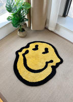 Alfombra Suave De Acrílico Tejida a Mano Diseño Sonriente Torcido Decoración Para Habitación Y Baño Alfombra Fluffy Independiente - details 2