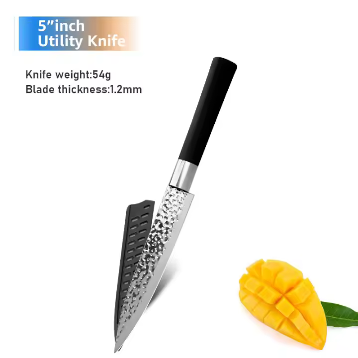 Chef knives 6 Set Professional Japanese Kitchen knives High Carban  stainless steel Meat Cleaver Fruit Paring knife Chef Knife - 1