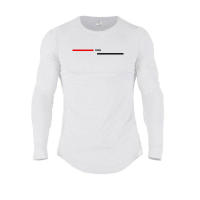 Camiseta De Correr Con Estampado De París Manga Larga Algodón Ajustada Para Hombre Ropa Deportiva De Gimnasio Fitness Musculación - details 16