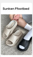 UTUNE Pantuflas Silenciosas Para Hombres 4CM Cómodas Y Transpirables Para Interior Y Exterior Plataforma Media Verano - details 5