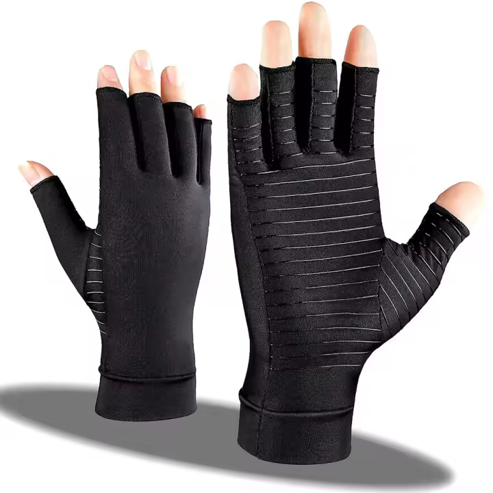 Guantes De Compresión De Cobre Para Artritis Mejora El Alivio Del Dolor De La Articulación Y Alivia Las Doloridas En El Síndrome Del Túnel Carpiano Guantes De Compresión De Cobre Para Mujer Talla Grande - 1