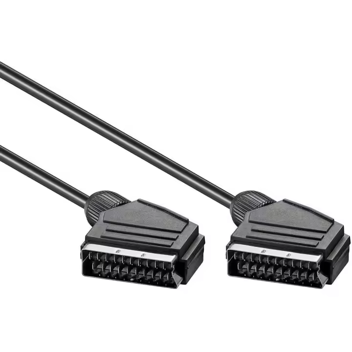 FGNS. Cables EUROCONECTORES (1.2 m, SCART (21-pin), SCART (21-pin), Negro, Male connector/Male connector),Scart-Scart 1.2m M/M cable EUROCONECTOR SCART (21-pin) - 1