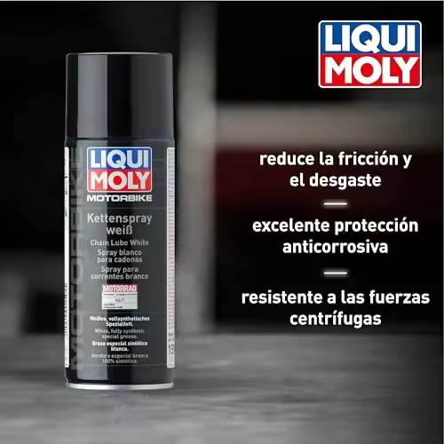 Liqui Moly Motorbike Spray blanco para cadenas 400ml - 1