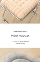 Almohadilla Gruesa Con Almohadilla Y Galletas Para Sentarse De Largo Tapete Tatami Práctico Para Estancias En Casa Rectangular De Tela De Veludo Relleno De Algodón - details 3