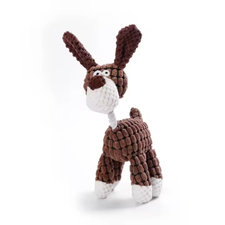 Juguetes De Peluche Para Perros Pack De Juguetes Suaves Duraderos Con Silbidos Para Masticar Y Limpiar Los Dientes De Tu Mascota - 1