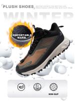 Zapatos De Senderismo Para Hombre Baasploa Mocasines De Otoño Invierno Con Forro De Peluche Cómodo Y Cálido Suela Antideslizante Impermeable TPU Rendija Elástica Encima Del Tobillo Material Principal Sintético - details 2