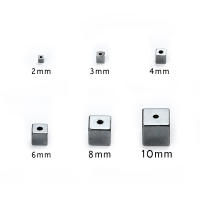 Piedras De Hematita Naturales Negras Cuadradas Para La Fabricación De Joyas Cuentas Espaciadoras De 2/3/4/6/8/10mm Para Pulseras Y Collares DIY - details 1