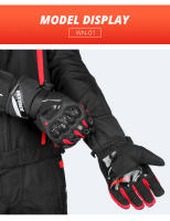Guantes De Motocicleta Impermeables Y Antideslizantes Para Ciclismo Multicolor Accesorios De Equipamiento De Motocicleta Transpirables Para Hombre Y Mujer - details 15
