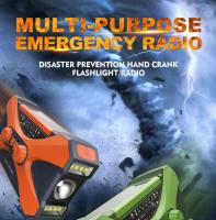 Radio de emergencia de 10000 mA, generador de manivela multifunción, linterna solar, radio meteorológica portátil AM/FM/NOAA con cargador de teléfono celular - details 1