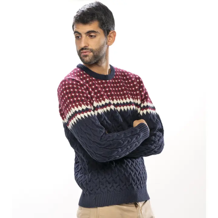 Jersey Hombre invierno con Diseño de Ochos - Elegante, Cálido y Confeccionado en España con Materiales de Alta Calidad - Ideal para el Frío, Moda Atemporal y Estilo Masculino - Envío Rápido tallajes disponibles (M,L,XL,XXL,) de la marca hd dhispania . - 1