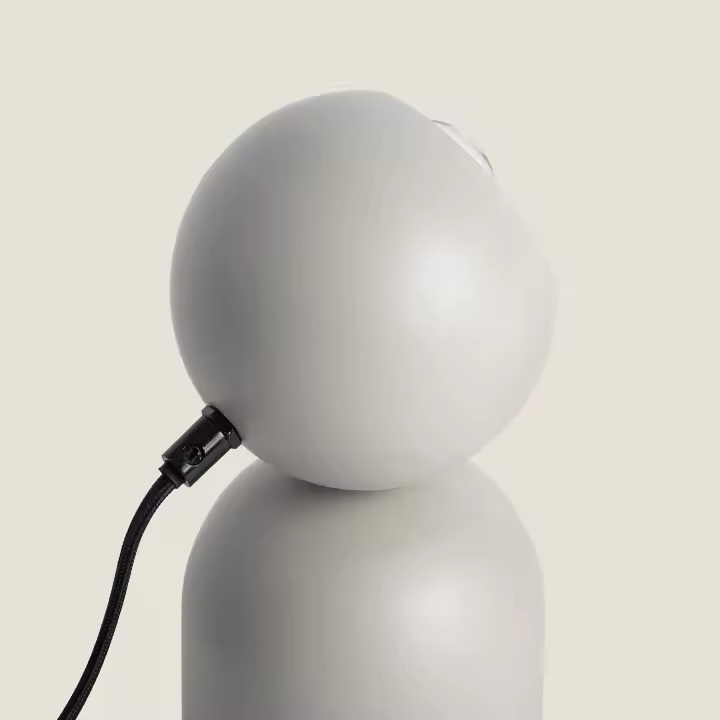 Ledkia Lámpara de Mesa Metal Lippi Gris Piedra Gris Piedra - 1