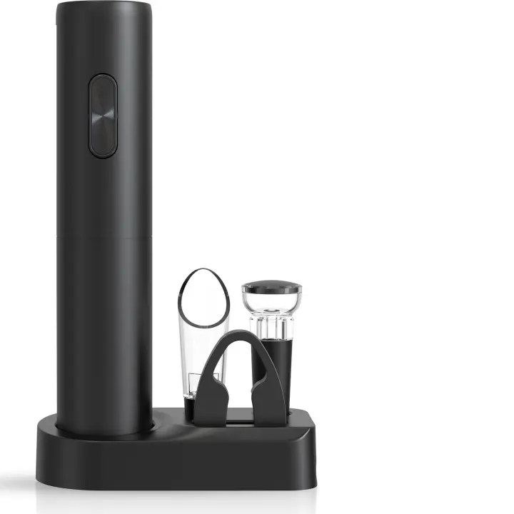 Set De Abrevidrios Eléctricos Automáticos Con Almacenamiento Para Botella De Vino Y Base De Batería Para Cocina Y Bar - 1