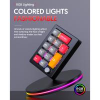 Teclado Mecánico De Juego Con Cable USB 12 Teclas RGB LED Retroiluminación Teclado De Programación Con Pernos Soporte De Macro Una Mano - details 4