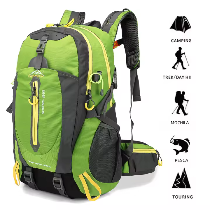 MOV Impermeable Mochipa de Viaje 40L Unisex, Diseño Nylon, Ideal para Senderismo, Montañismo - 1