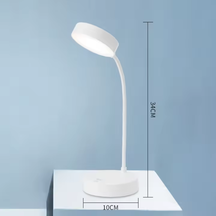 Lámpara De Escritorio LED Táctil Recargable USB Con 3 Niveles De Iluminación Protección Ocular Plegable Para Dormitorio Luz Nocturna Para Mesa - 1