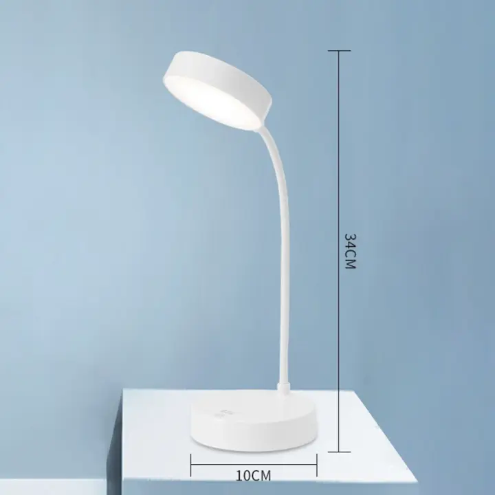 Lámpara De Escritorio LED Táctil Recargable USB Con 3 Niveles De Iluminación Protección Ocular Plegable Para Dormitorio Luz Nocturna Para Mesa - 1