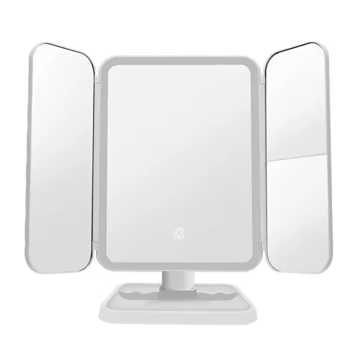 Espejo Maquillaje con Luz LED Recargable – Táctil, Brillo Regulable y 3 Tonos de Luz – Blanco, Cálido y Natural - 1