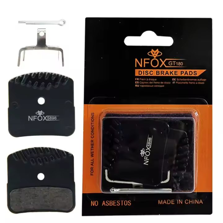 NFOX Freno De Disco Hidráulico Para Scooter Y Vehículo Eléctrico Cuatro Pistones Pastillas De Freno De Resina Semi Metálica Cerámica Base De Cobre - 1