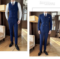 Traje De Boda Casual Para Hombre 2025 Doble Breasted 3/2 Piezas Estilo Regular Con Pantalones Sensación Alta Polyester Para Wedding - details 18