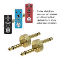 Conector De Pedal De Guitarra 1/4 Pulgada Z Tipo 6.3mm Coupler 4 Piezas Conector TS De Cobre Macho Para Efectos De Guitarra - details 1