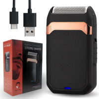 Afeitadora Eléctrica Reciprocante De Acero Inoxidable Recargable Por USB Afeitadora Portátil Para Hombres Con Dispositivo De Afeitar Y Recortar - details 0