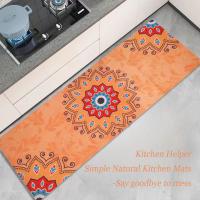 🎁【Detalles para Mamá】Alfombrilla de cocina antideslizante 183x68 cm - superabsorbente, 1,5 mm de caucho natural ultrafino y material de ante, fácil de limpiar - ideal para suelos de cocina - details 3