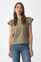 Camiseta graciosa verde oliva. La Camiseta Graciosa Verde de Tiffosi es una prenda fresca y femenina que combina diseño y confort: - details 1