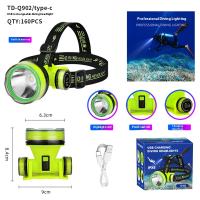 Linterna De Inmersión Recargable Portátil Super Brillante LED Submersible Impermeable 350m Para Buceo Y Pesca Con Tres Modos De Iluminación - details 6