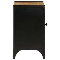 vidaXL Armario de lavabo de baño hierro y madera mango 55x35x60 cm - details 2