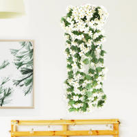 1PC Busto De Flores Artificiales Enredaderas 33.5 Pulgadas/85cm Decoración De Jardín Plantas Artificiales Colgantes Para Fiesta - details 5
