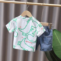 Conjunto De Ropa Infantil Para Verano Para Niños Y Niñas Camiseta De Algodón Con Dibujos Y Pantalones Cortos 2 Piezas Moda Casual Deportiva Para Bebés - details 4