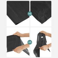 Zapatero vertical con 10 estantes, diseño estrecho de 33x33x173 cm, marco de metal y baldas de tela, ideal para pasillo y dormitorio, negro - details 6