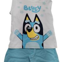 Bluey pijama de niños de bluey manga corta y pantalón corto de algodón - details 0