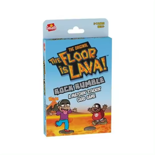THE FLOOR IS LAVA (EL SUELO ES LAVA) JUEGO DE CARTAS. Juego de mesa emocionante y divertido, ideal para disfrutar con amigos y familia. Estrategia, creatividad y entretenimiento en cada partida. - 1