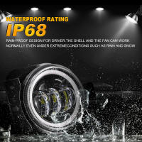 Par De Faros Antiniebla De 4 Pulgadas Con Anillo Halo Angel Eyes Para Jeep Wrangler JL 2018-2023 NO APTOS Para Bumper De Aniversario 10º - details 3