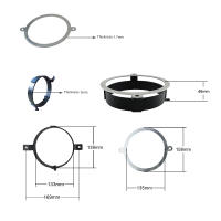 Proyector LED Para Honda VTX 2002-2008 VTX 1800 VTX 1300 Faro De 5.75 Pulgadas Montaje Negro Bisagra Anillo Metálico - details 5