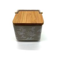 PLUSHOME  Salero de Cocina de Cerámica con Tapa Diseños Originales.tamaño 12x12x11cm. - details 8