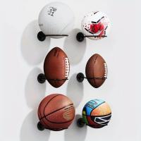 Estante De Exposición Para Baloncesto Voleibol Fútbol Soporte De Pared Para Deportes Almacenamiento Organizador De Bolas - details 0