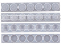 Molde De Silicona Para Epoxy DIY En Forma De Semicírculo Y Hemisferio Con Siete Chakras Para Resina Molde Para Joyería Durable - details 6